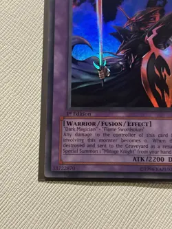 Yugioh Dark Flare Knight DCR 1st Edition Super Rare VLP - Image 4