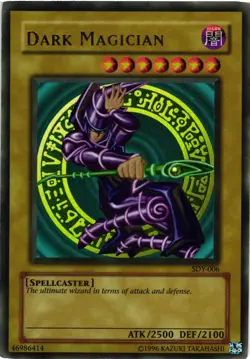 Yugioh Dark Magician SDY-006 Unlimited Edition Ultra Rare DMG - Image 1