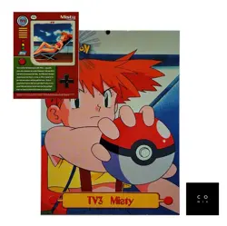 Topps Pokemon Misty Card #TV3 1st Print Blue Label 1999 TV Animation Series NM - Image 1