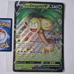 Oversized JUMBO Alolan Exeggutor V SWSH295 HOLO Black Star Promo pokemon Card - Image 4