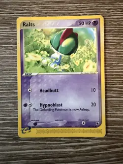 Pokemon Card Ralts 67/109 common EX Ruby And Sapphire - Image 1