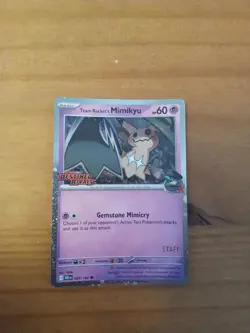 Team Rocket's Mimikyu (Prerelease) [Staff] 087/182 Miscellaneous Cards &... - Image 1