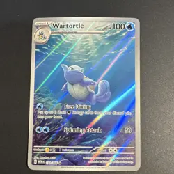 Pokemon TCG Wartortle Illustration Rare Holo 171/165 Sv: Scarlet & Violet 151 1… - Image 1