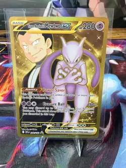 Pokemon Team Rocket's Mewtwo ex Sv10 Destined Rivals Holo Hyper Rare 280 HP - Image 1