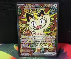 Meowth EX 121/088 English SIR POR Perfect Order Pokemon TCG NM FREE POSTAGE - Image 1