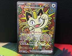 Meowth EX 121/088 English SIR POR Perfect Order Pokemon TCG NM FREE POSTAGE - Image 2