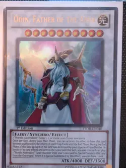 YUGIOH ODIN FATHER OF THE AESIR STOR-EN040 1ST ULTRA (NM) - Image 1
