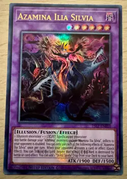 Yu-Gi-Oh! Azamina Ilia Silvia 25LP-EN010 Ultra Rare Emblazoned Stamp WC2025 - Image 1