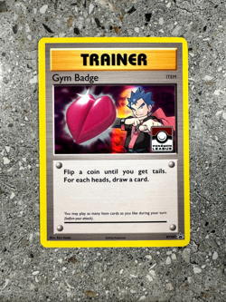 Pokemon TCG Cards Gym Badge XY207 (Koga) Black Star Promo Holo NM - Image 1