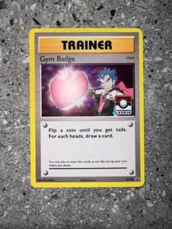 Pokemon TCG Cards Gym Badge XY207 (Koga) Black Star Promo Holo NM - Image 3