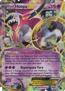Hoopa EX 36/98 Ancient Origins Pokemon Card NM - Image 1