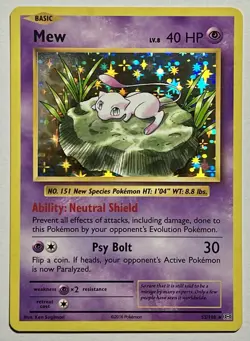 Mew 53/108 (LP) Holo Rare XY Series: Evolutions 2016 Pokemon Card TCG - Image 1