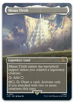Minas Tirith (0341) (Borderless) #341 (NM) Lord of the Rings LTR Magic MTG - Image 1