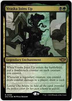 MTG Outlaws of Thunder Junction Vraska Joins Up NM Foil (Rare) - Image 2