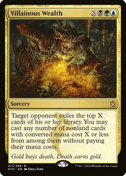X 1 Villainous Wealth NM-M Khans of Tarkir KTK 211 MTG The Gathering - Image 1
