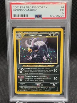 2001 POKEMON NEO DISCOVERY #4 HOUNDOOM-HOLO PSA 5! - Image 1