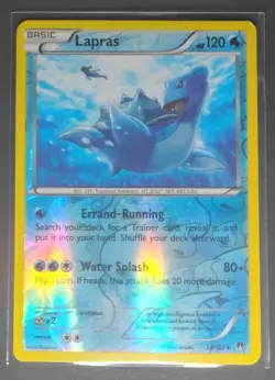 2016 Pokemon XY BREAKpoint Lapras #28/122 Reverse Holo - Image 1