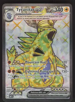 Tyranitar ex 211/197 Pokemon TCG SV03: Obsidian Flames NM - Image 1