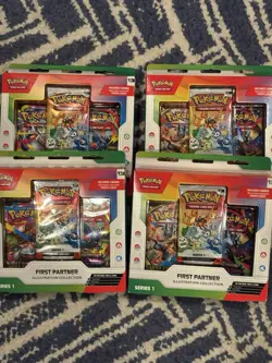 Pokemon First Partner Illustration Collection Box Series 1 Sealed New - Lot of 4 - Image 1