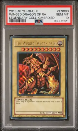 PSA 10 The Winged Dragon of RA LC01-EN003 2013-2018 Legendary Collection Yugioh - Image 1