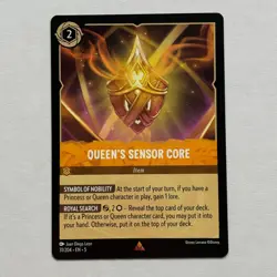 Queen's Sensor Core 31/204 Disney Lorcana Shimmering Skies Regular Rare Card NM - Image 1