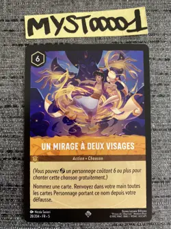 Carte Lorcana Disney TCG Un Mirage A Deux Visages 28/204 Super Rare Chapitre 5 - Image 1