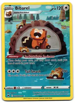 Bibarel GG25/GG70 - Crown Zenith Galarian Gallery Pokemon TCG Holo - M/LP Card - Image 1