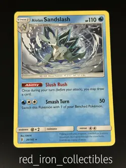 Alolan Sandslash 20/145 Rare Guardians Rising Sun & Moon Pokemon Card 2017 - Image 1