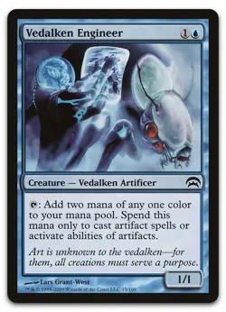Vedalken Engineer #15 (LP) Planechase HOP Magic MTG - Image 1