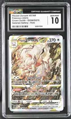 CGC 10 Hisuian Zoroark Vstar GG56/GG70 Galarian Gallery Holo Pokemon - Image 1