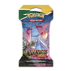 New !! Pokemon TCG: Sword & Shield - Evolving Skies Sleeved Booster Pack 820650808784 - Image 1