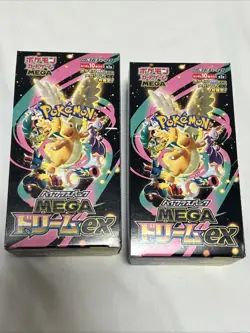 2x Pokemon Japanese Mega Dream EX Booster Box- AUS SELLER- Sealed No Heatshrink - Image 1