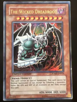 Yugioh The Wicked Dreadroot JUMP-EN018 Limited Edition Ultra Rare - Image 1