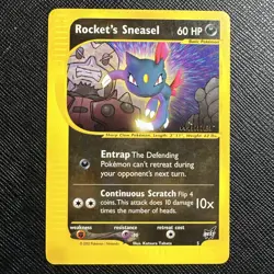 Rocket's Sneasel - 5 - Pokemon (Winner) Promo Wizards Black Star Card MP - Image 1