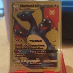 Pokemon Charizard GX Shiny Holo Rare Hidden Fates SV49/SV94 Foil Card 250 HP - Image 1