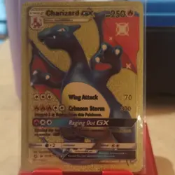 Pokemon Charizard GX Shiny Holo Rare Hidden Fates SV49/SV94 Foil Card 250 HP - Image 2
