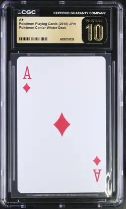 CGC 10 Pristine ACE Pokemon Center Winter Deck Pokemon Playing Cards Jpn - Image 1