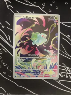 Pokemon TCG Bulbasaur Card 133/132 IR Mega Evolutions Near Mint Condition - Image 2