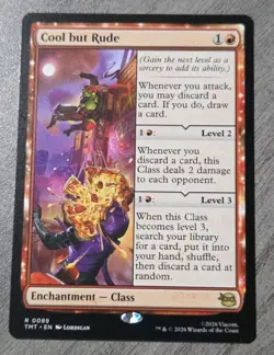 Magic The Gathering MTG Cool But Rude TMT Red Raphael Enchantment Rare 0089 - Image 1