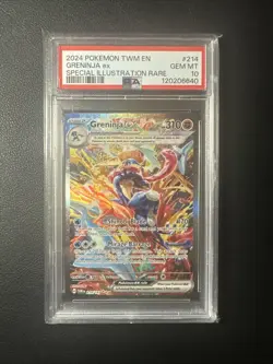 PSA 10 Greninja 214 /167 Twilight Masquerade Pokemon TCG English - Image 1