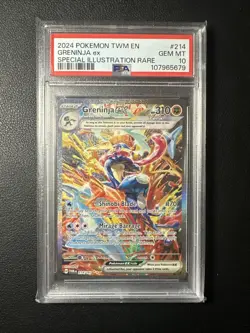 PSA 10 Greninja 214 /167 Twilight Masquerade Pokemon TCG English - Image 1