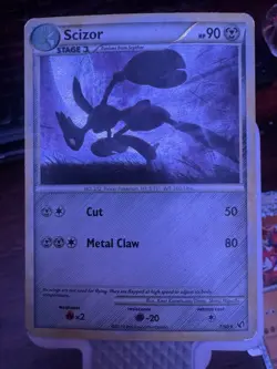 2010 Pokemon HeartGold SoulSilver Undaunted 7 Scizor Holo - Image 1