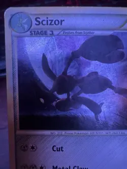 2010 Pokemon HeartGold SoulSilver Undaunted 7 Scizor Holo - Image 5