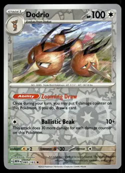 DODRIO [FOIL] - 085/165 - POKEMON 151 MEW ENGLISH - REVERSE HOLO - NM - Image 1