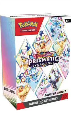 10x Pokemon TCG Scarlet & Violet Prismatic Evolutions Booster Bundle (6 Packs) ✅ - Image 3