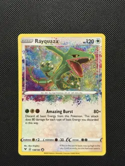 Pokemon Vivid Voltage - Rayquaza - 138/185 - Amazing Rare - MINT - Image 2