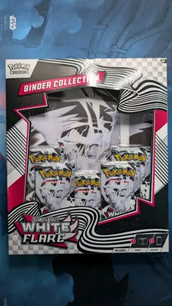 Pokemon TCG Scarlet & Violet White Flare Binder Collection - New & Sealed - Image 1
