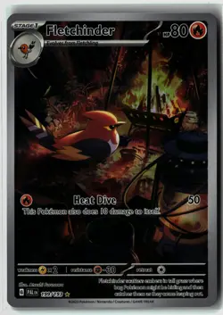 Fletchinder ⭐ 199/193 Holo Illustration Rare Paldea Evolved 2023 Pokemon NM - Image 1