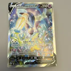 Pokemon Galarian Rapidash V 168/198 Chilling Reign Full Art Ultra Rare Holo HP2… - Image 1