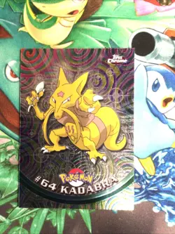 Kadabra Topps Chrome Pokemon Series 1 #64 2000 Pokemon Card - NM - Image 1
